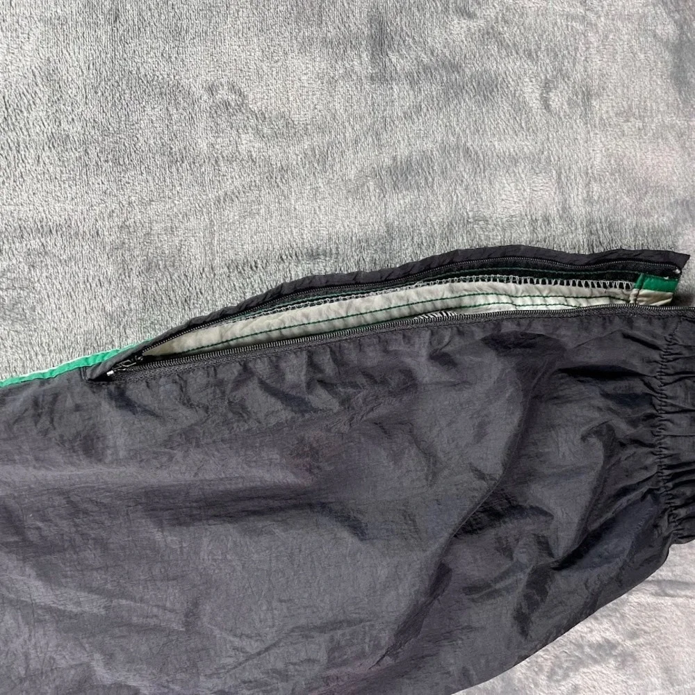 Vtg 90s‎ Adidas Windbreaker Nylon Mens Large Black Track Pants Stretch Ankle Zip